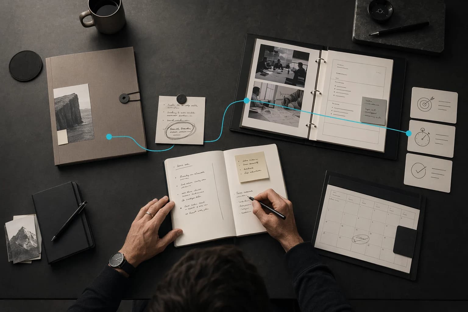 A boxed product roadmap becomes a living operator board for client delivery