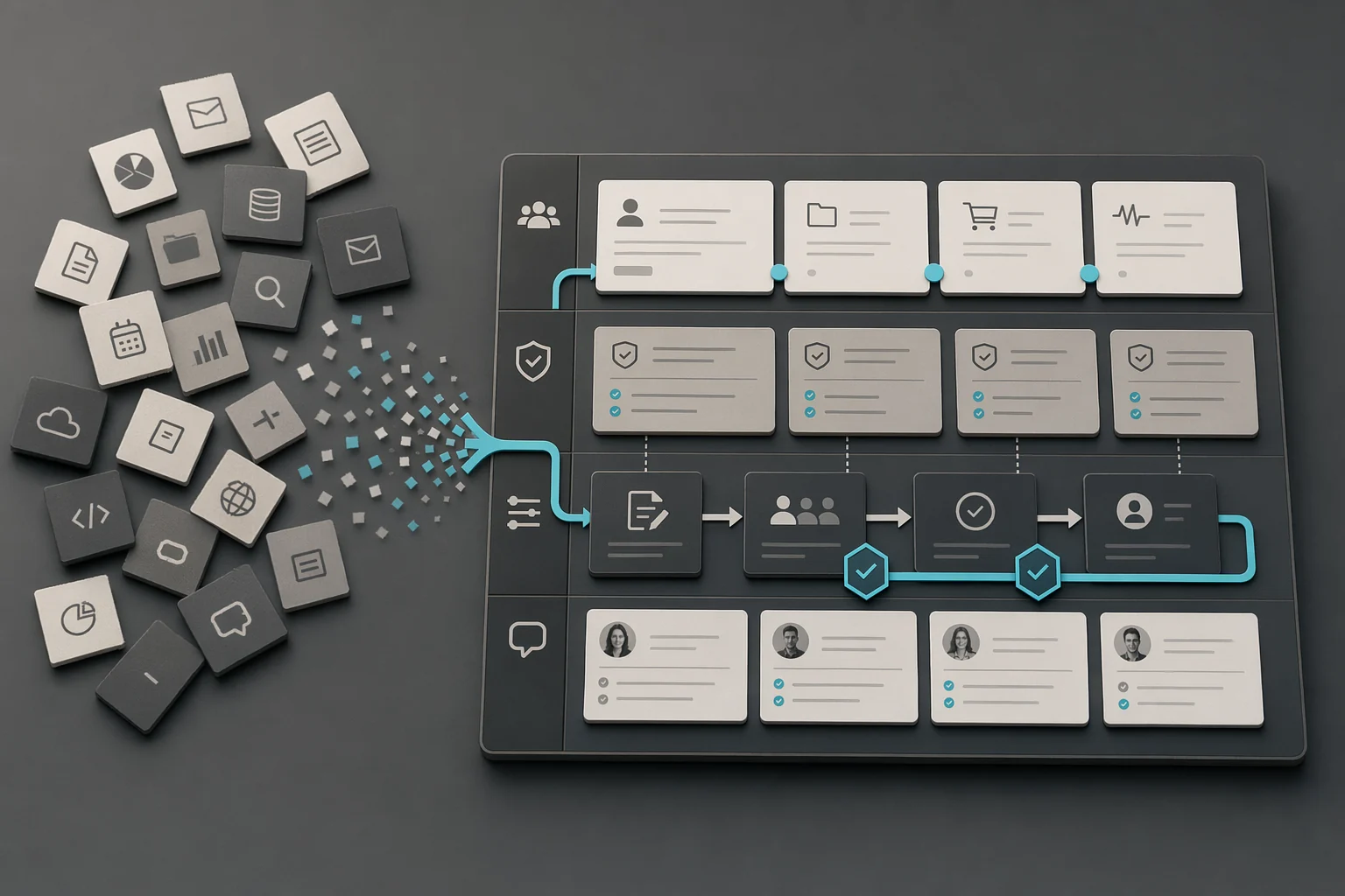 A governance board turns loose tools into a disciplined company workflow for agents